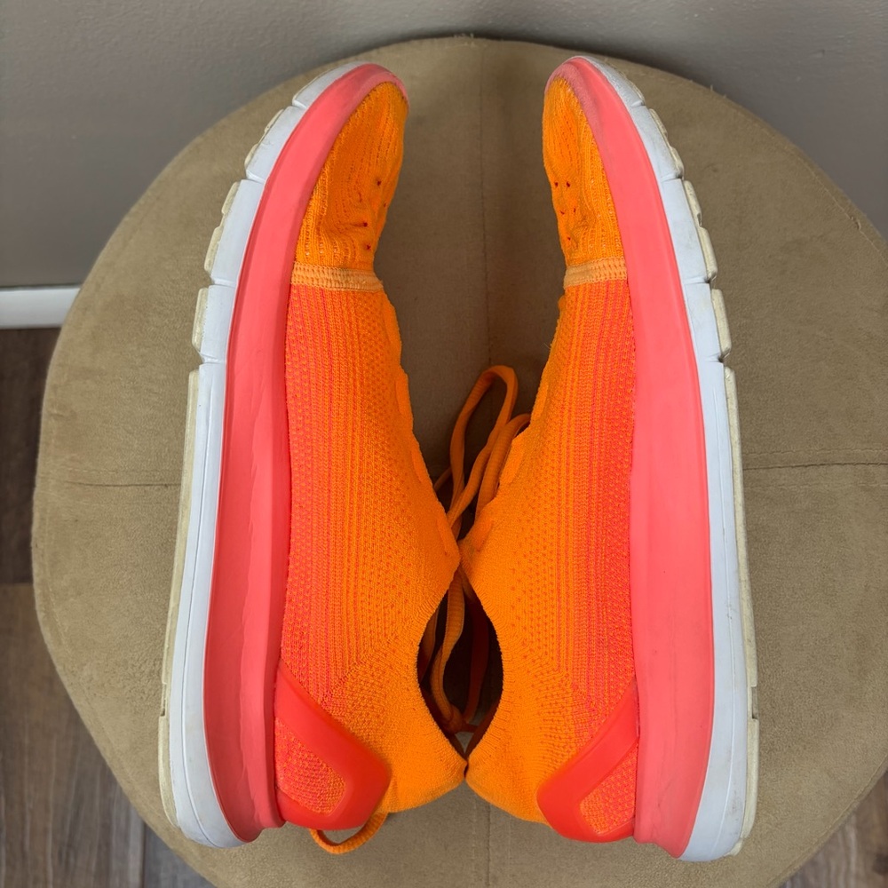 Under Armour Threadborne Slingflex Running Shoes Neon Orange Coral Women's 9.5 - Picture 10 of 15